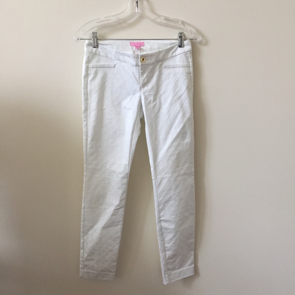 Lilly Pulitzer Kelly Skinny Ankle Pant White